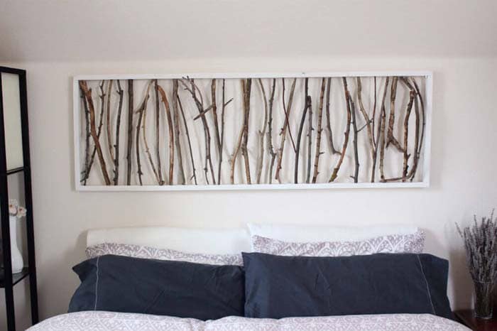 Framed Twigs and Sticks Wall Art