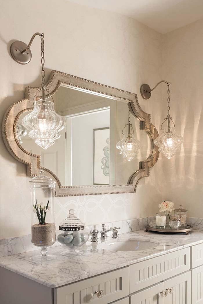 Enhance Bathroom Design with Moroccan-Inspired Mirror