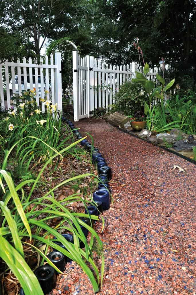 Bottles and Gravel Path