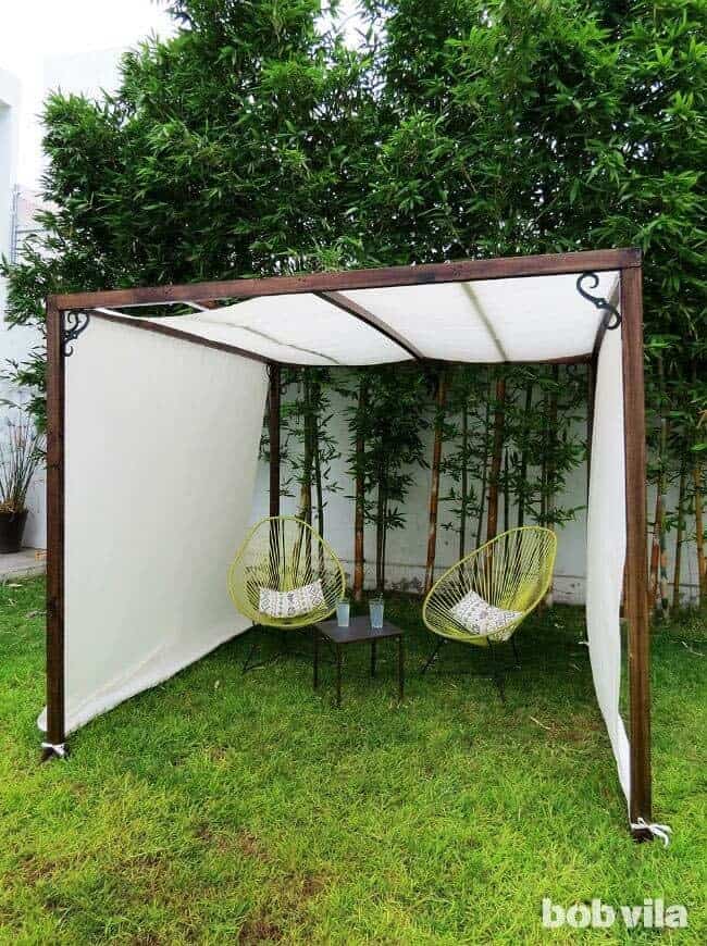 Construct an Affordable Privacy Screen and Canopy