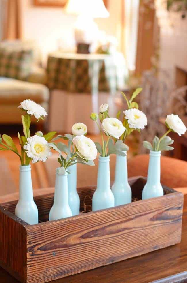 Turn an Old Drawer into a Rustic Spring Centerpiece