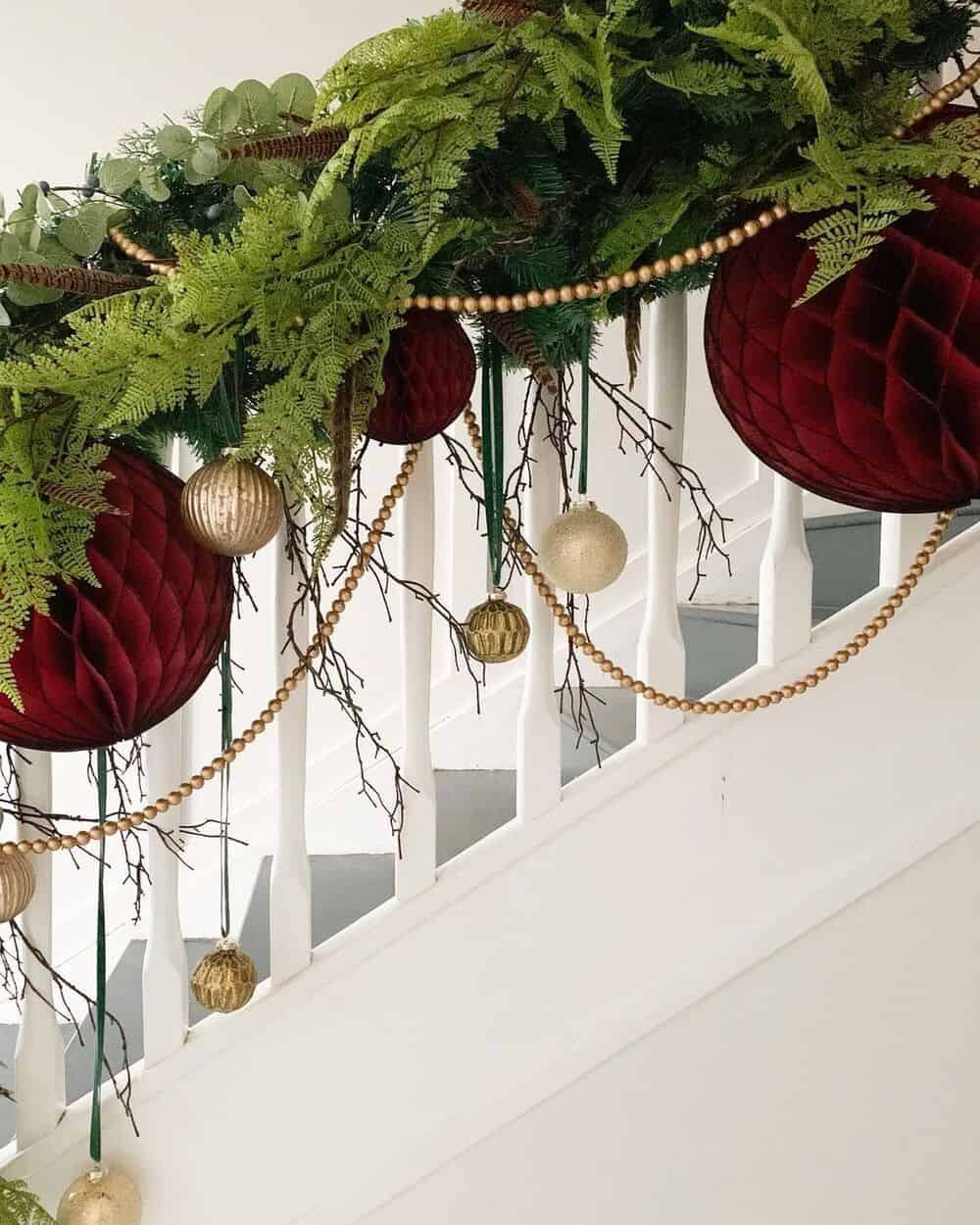 Burgundy Paper Ornaments