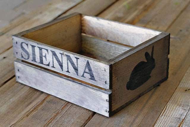 Personalize a Rustic Crate with Easter Decor