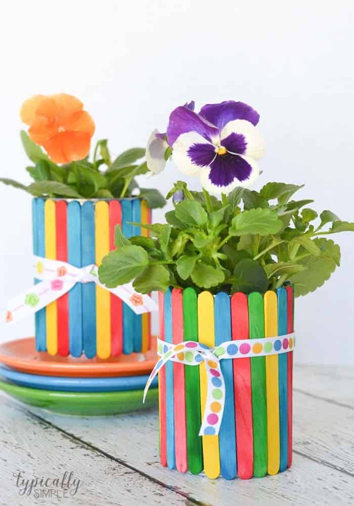 Build Rustic Stick Flower Pots