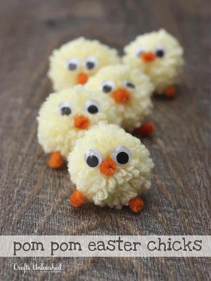 Make a Pom Pom Chick Project for Kids