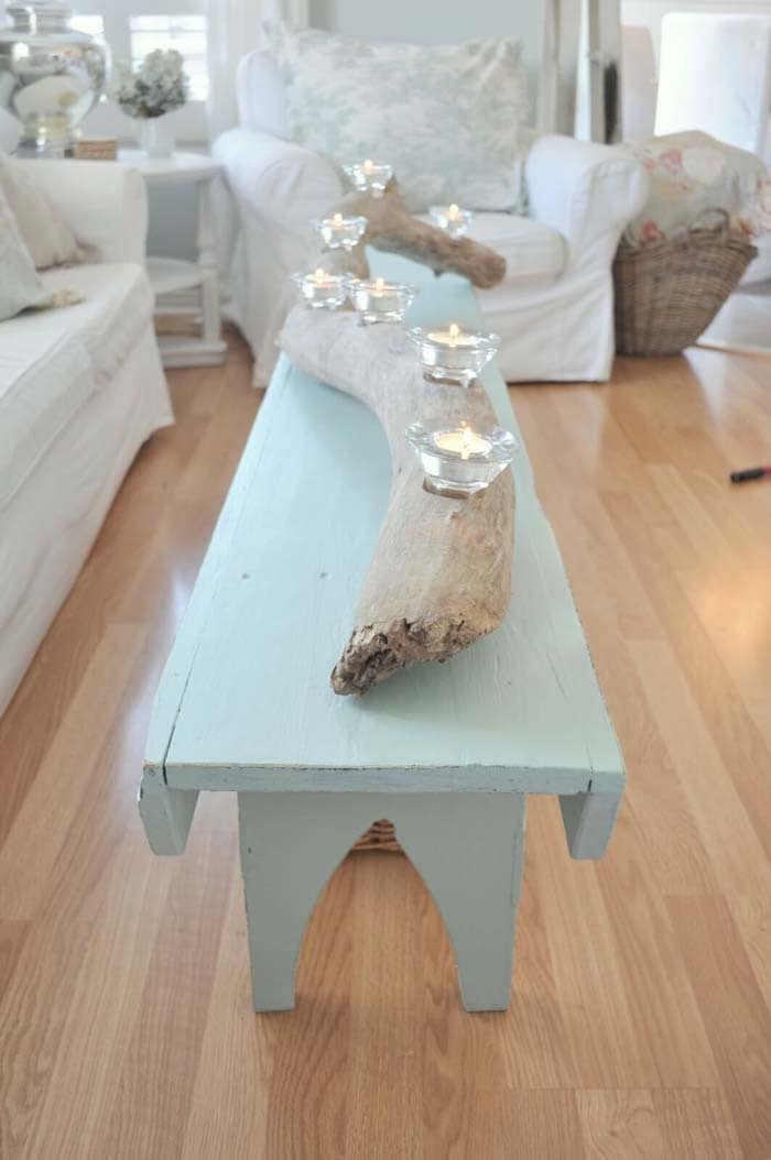 Make a Driftwood Centerpiece for Your Living Room Table