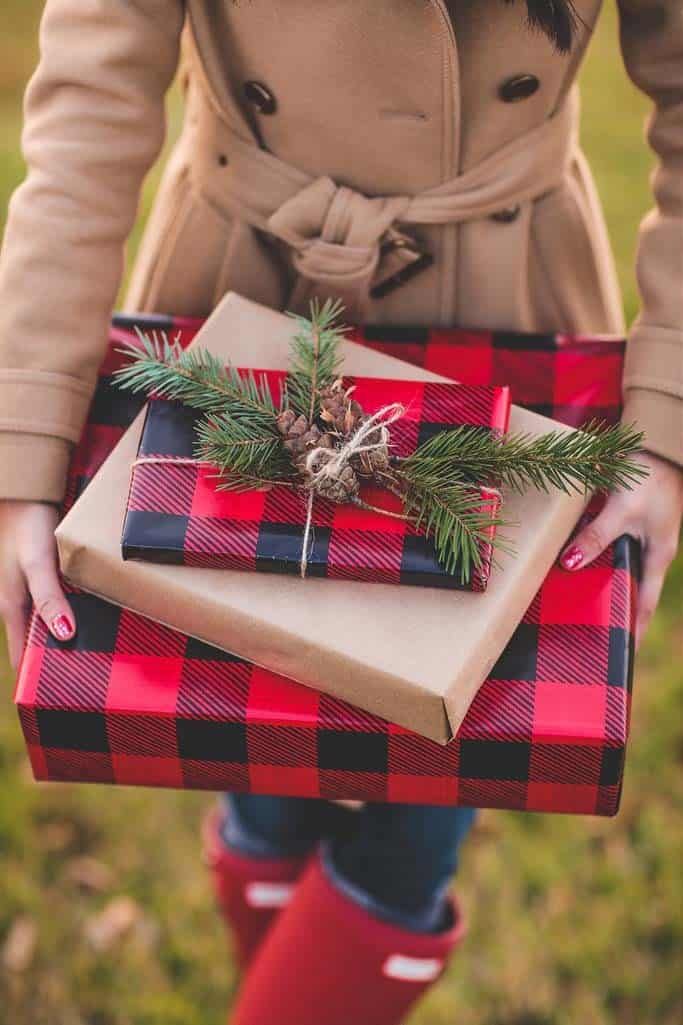 Wrap Your Christmas Gifts with Buffalo Plaid