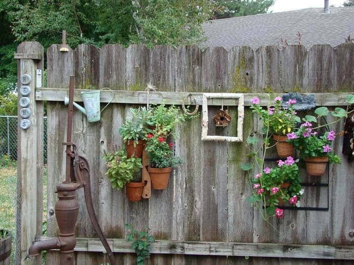 Create an Eye-Catching Fence Planter Display