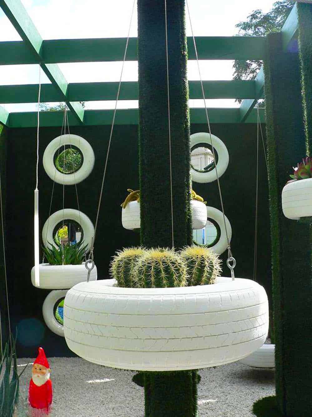 Upcycled Tire Planters