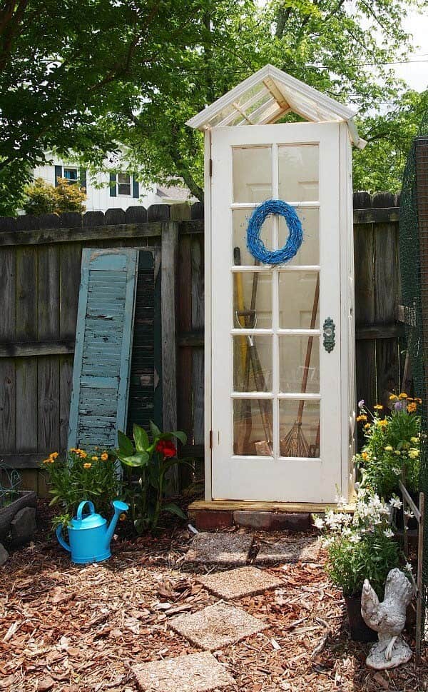 Build A Tool Shed From Old Doors