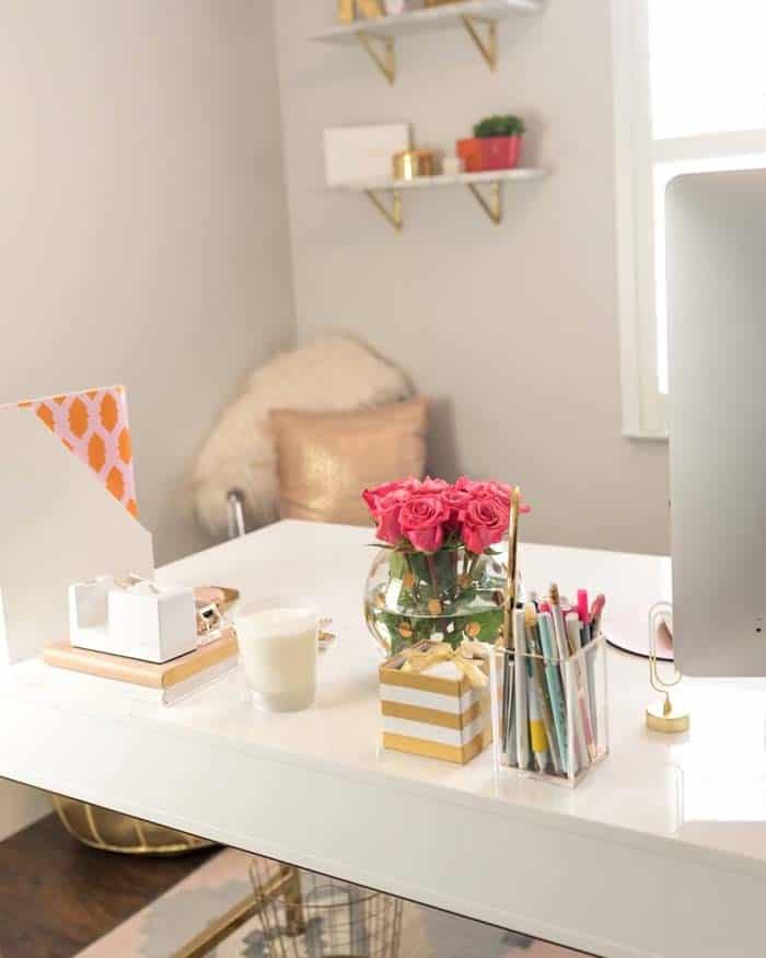 Organize a Home Office with Stylish Desktop Essentials