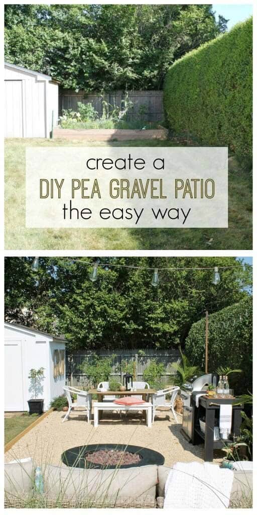 Create a Natural Patio with Pea Gravel