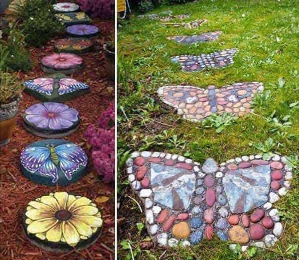 Butterflies garden pathway