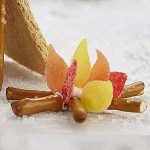 Make a Campfire with Candy and Pretzels