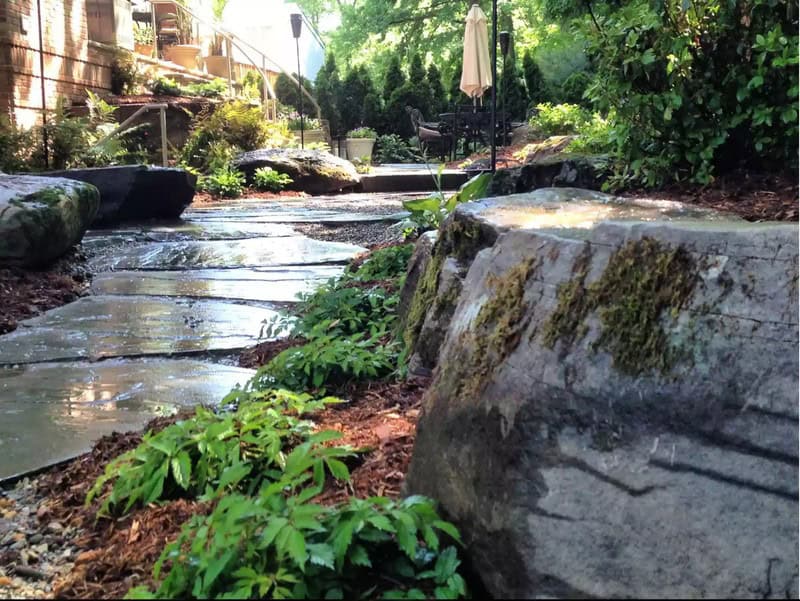 A Walkway To Lead You To A Private Sitting Area