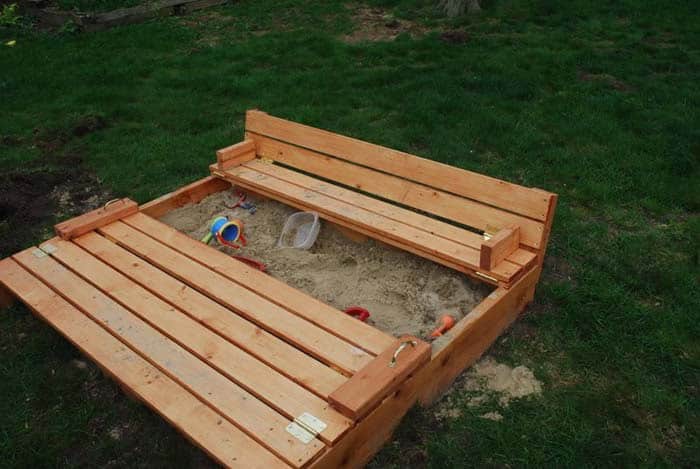 Top Open Sandbox With Seating