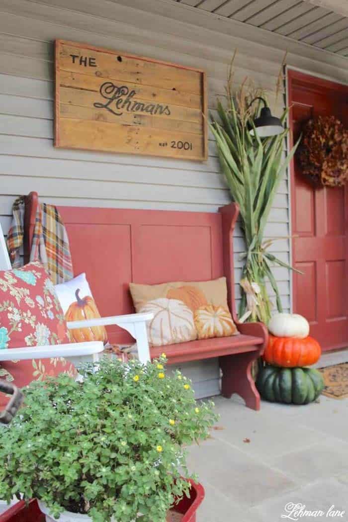 Utilize Name Plaques for Porch Wall Decor Ideas