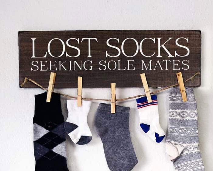 Hanging Stray Sock Sign