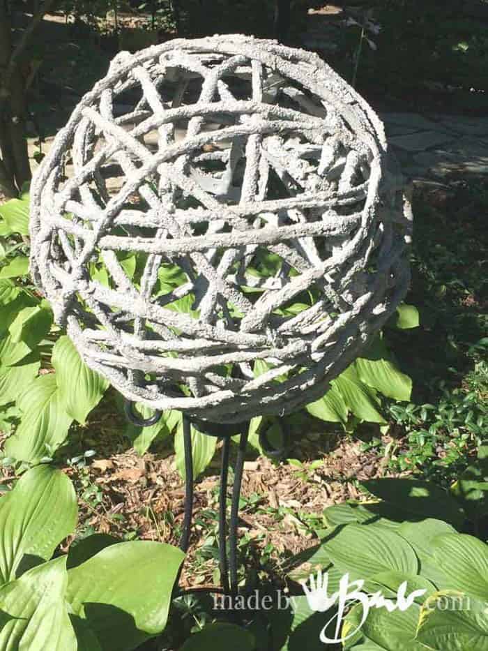 Make Your Own Cement Garden Orb