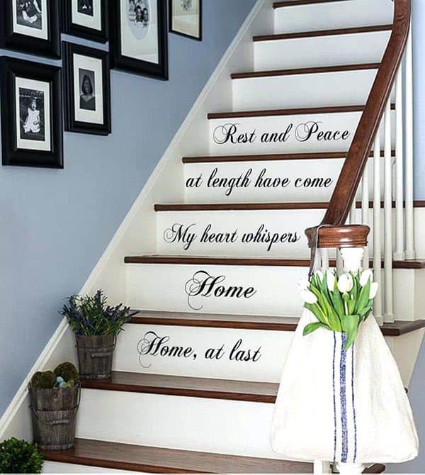 Add Quotes to Your Staircase for a Custom Look