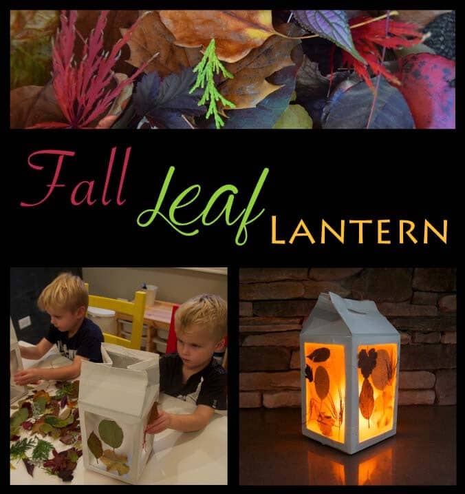 Found Object Autumn Leaf Luminaries