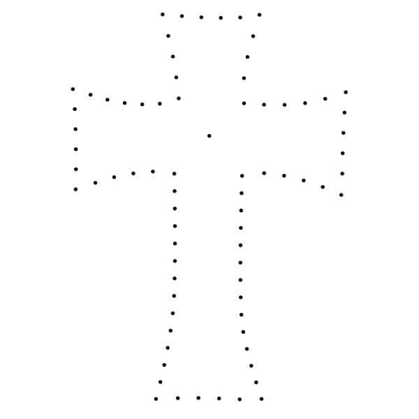 Cross String Art Pattern