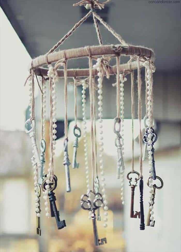 Unique Wind Chimes From Beads & Skeleton Keys