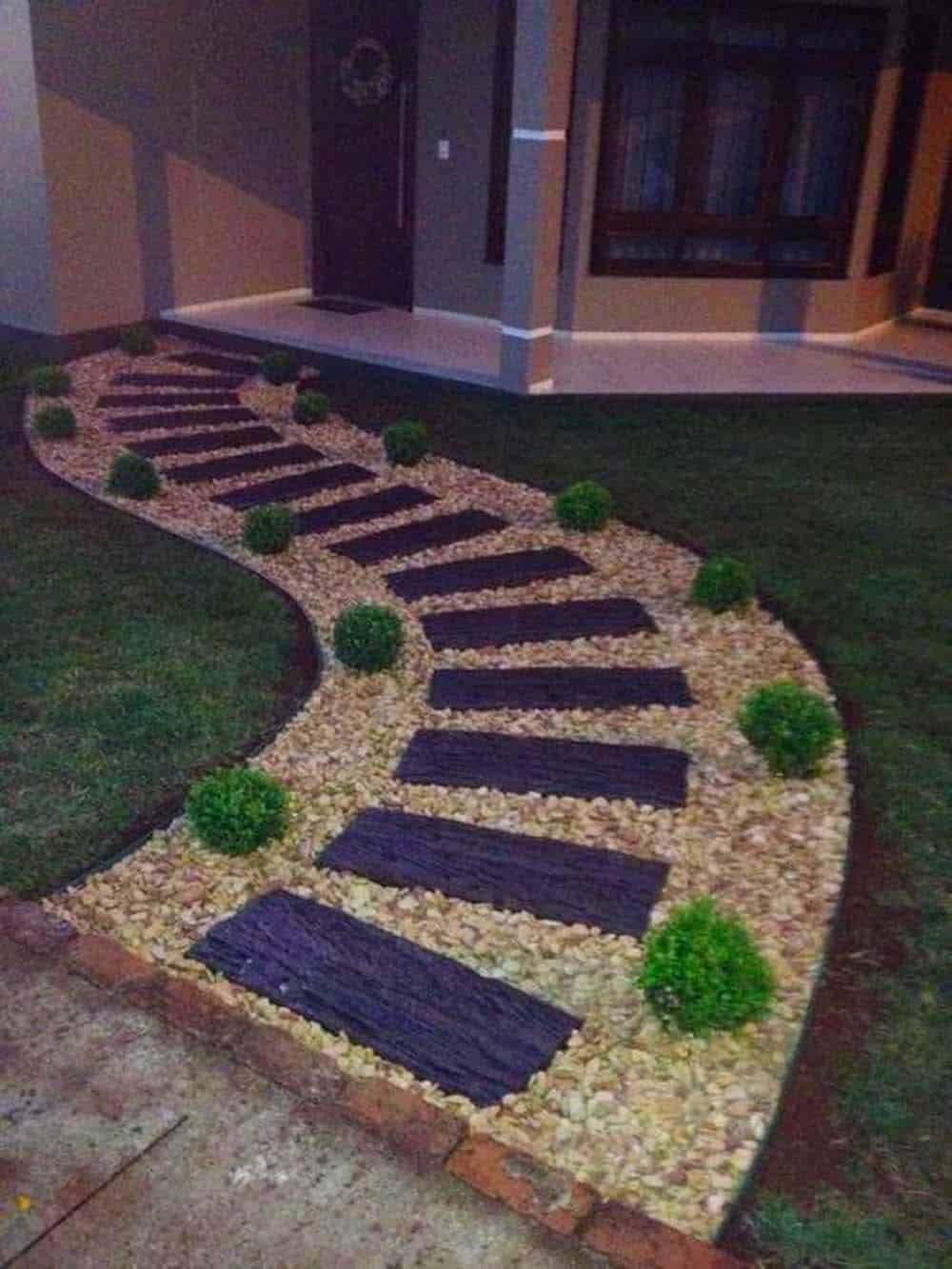 Zigzag Garden Pathway