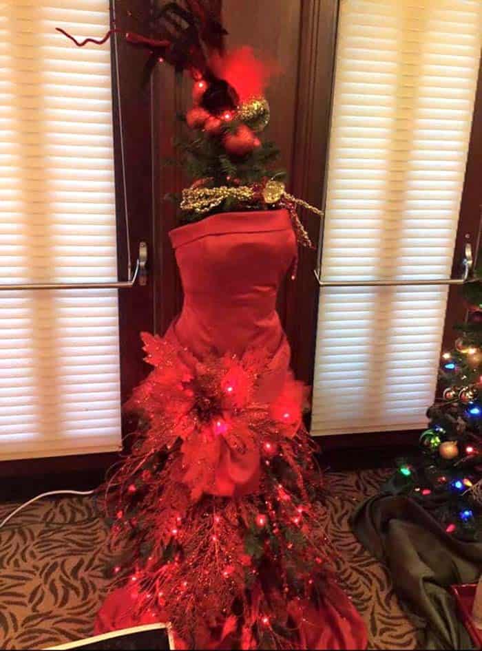 Embrace Your Fashion Skills with a Red Dress Tree