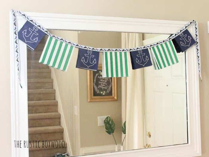 Easy Nautical Banner From Paper Napkins