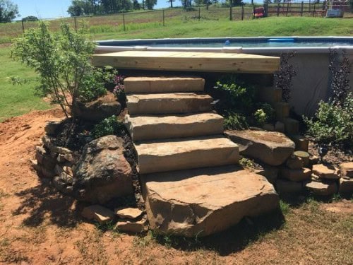 Rock Steps Add A Natural Look