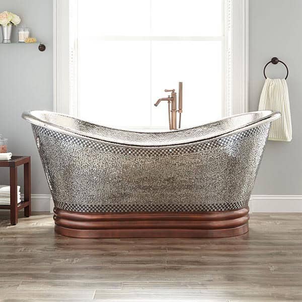 Add Sparkle to Your Bathroom with a Copper Plated Bathtub