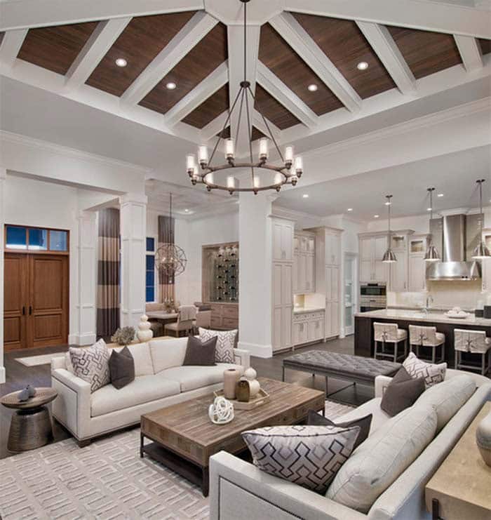 Upgrade Your Home with Dark Contrasting Wood Ceilings