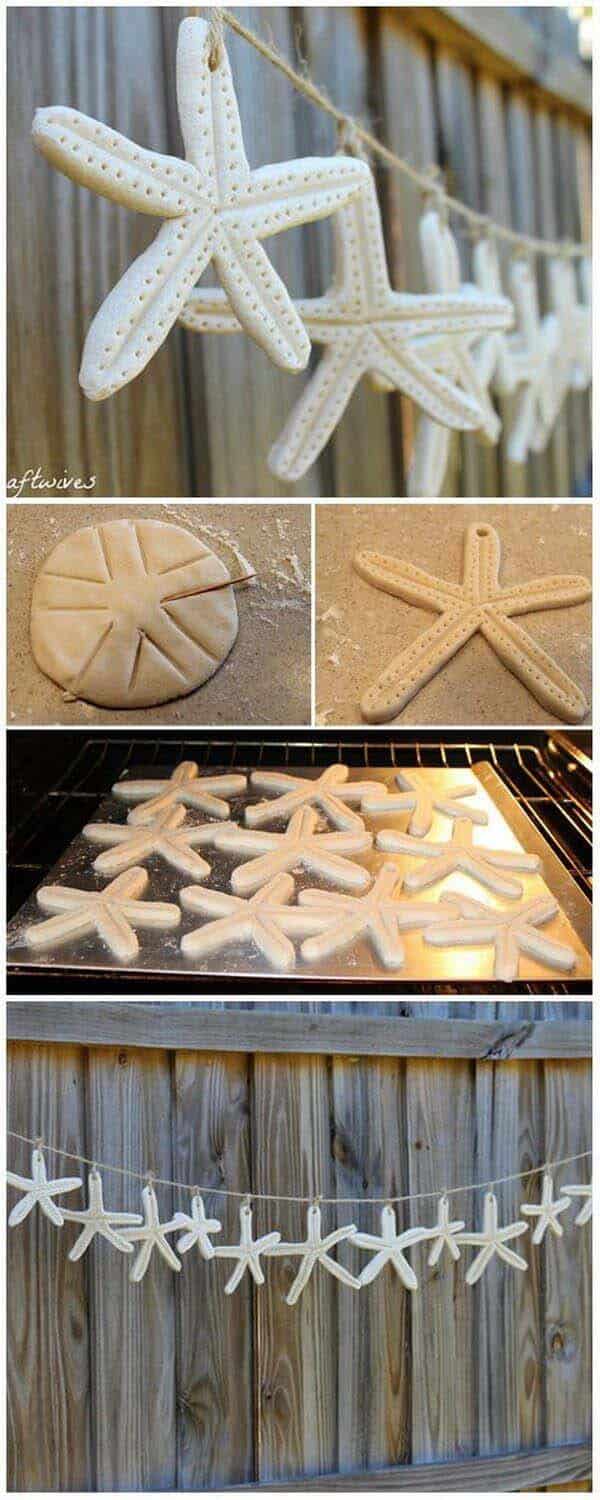 Make Simple Salt Dough Starfish Garland