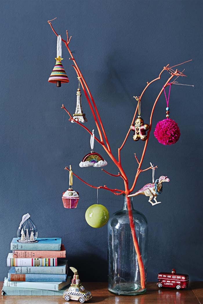 Decorate A Twig With Ornaments