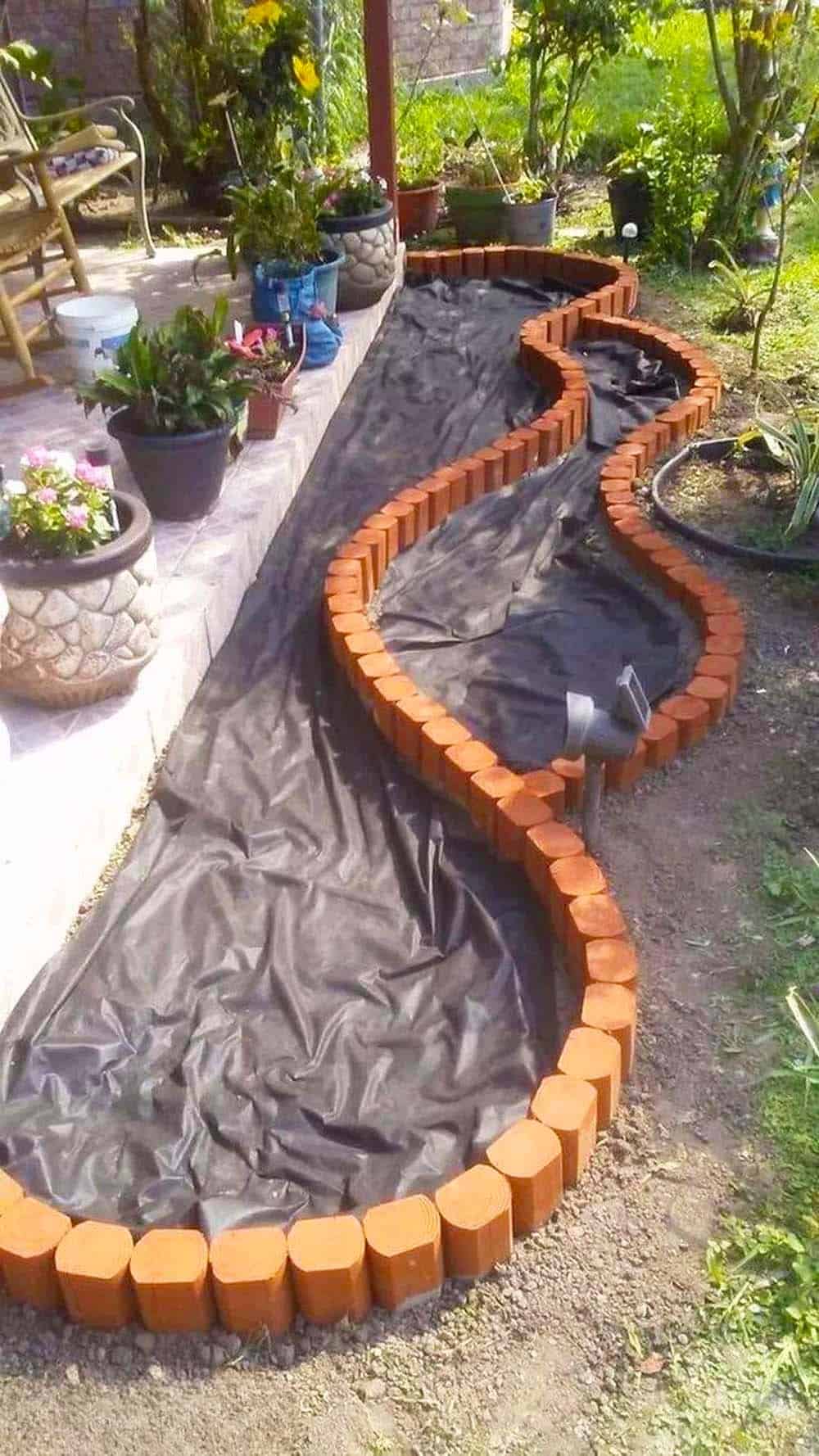 Garden Bed Under Construction