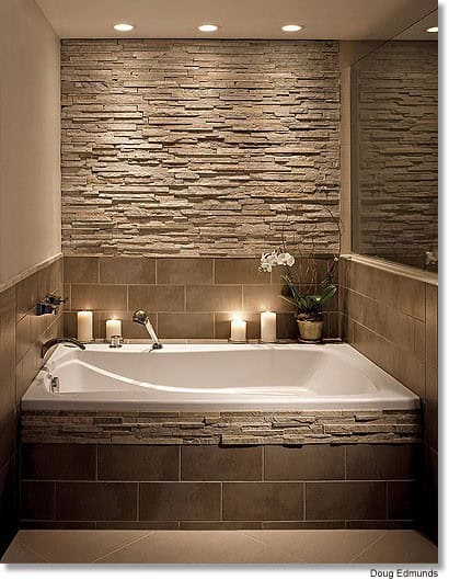 Create a Contemporary Spa Retreat with a Drop-in Tub