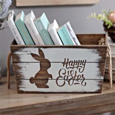 Build a Rustic Book Storage with an Easter-Themed Box