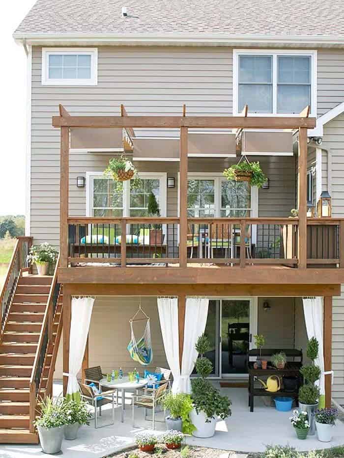 Pour a Cement Patio Under a Deck