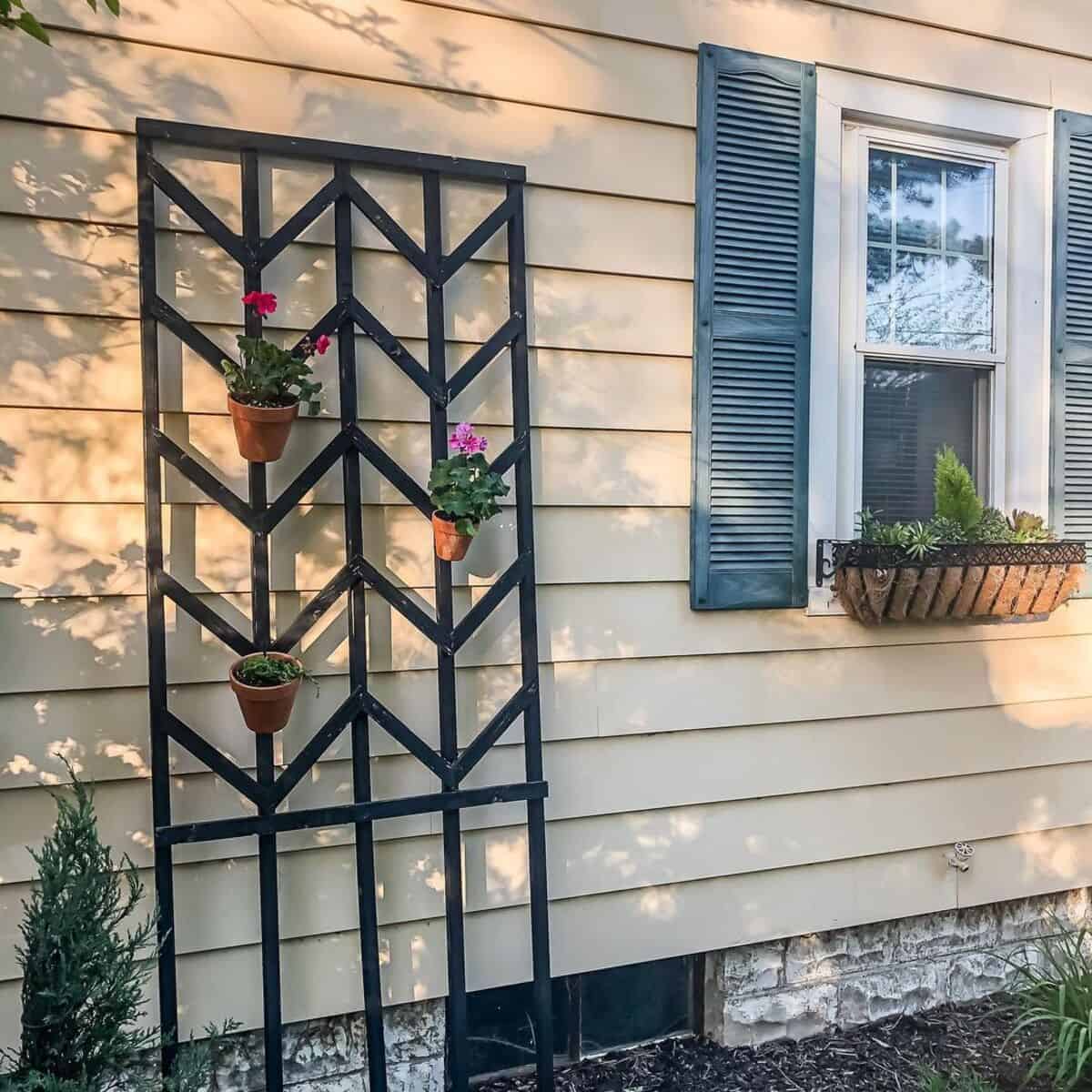 Chevron Lattice Trellis