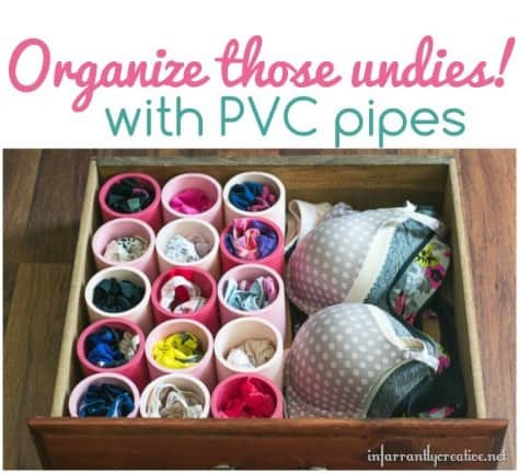 Make More Room in Your Drawer with a PVC Pipe Organizer